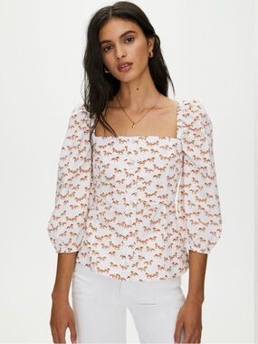 LITTLE MOON • Luckette Blouse in Amber Earth